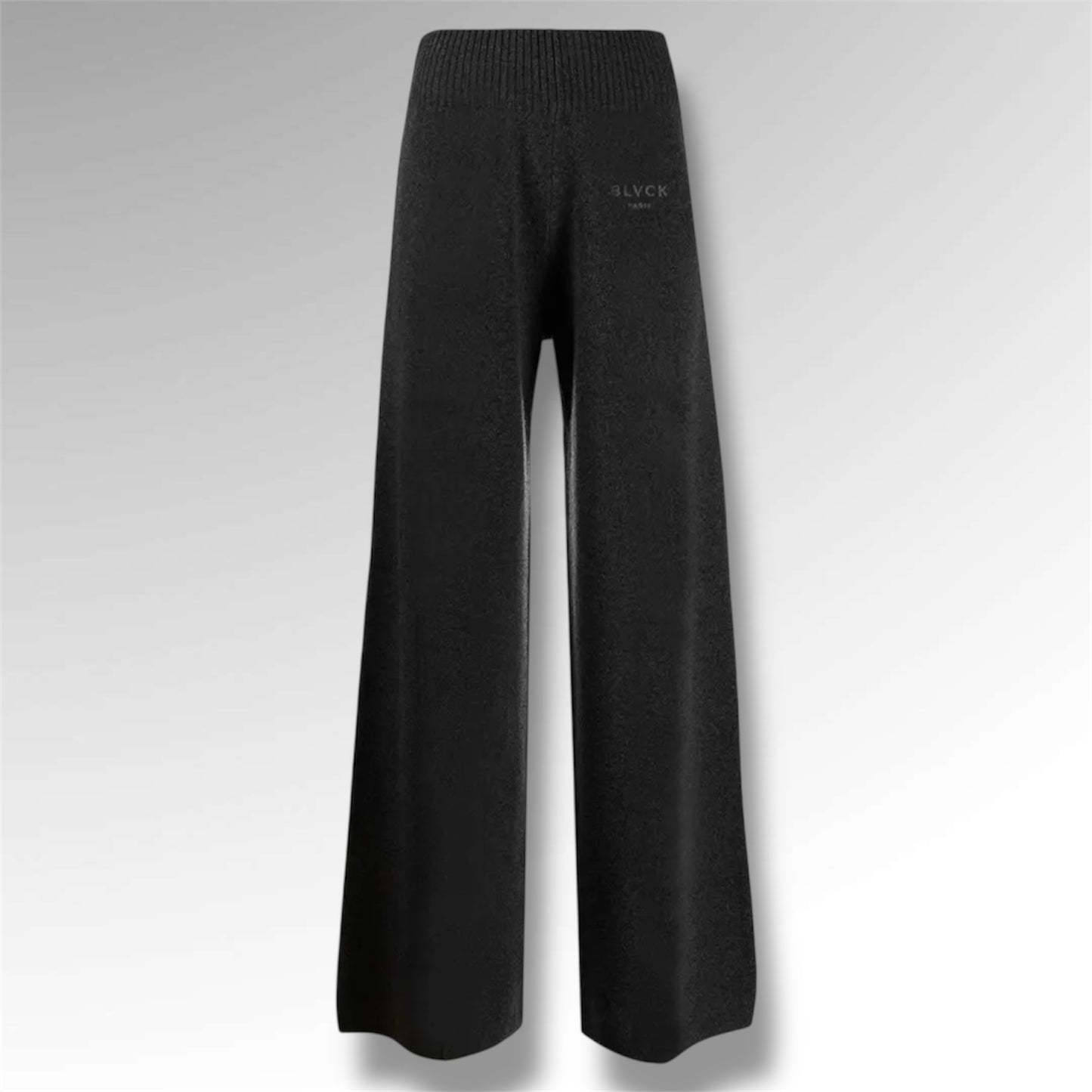 BLACK PARIS Pantalon Large Taille Haute