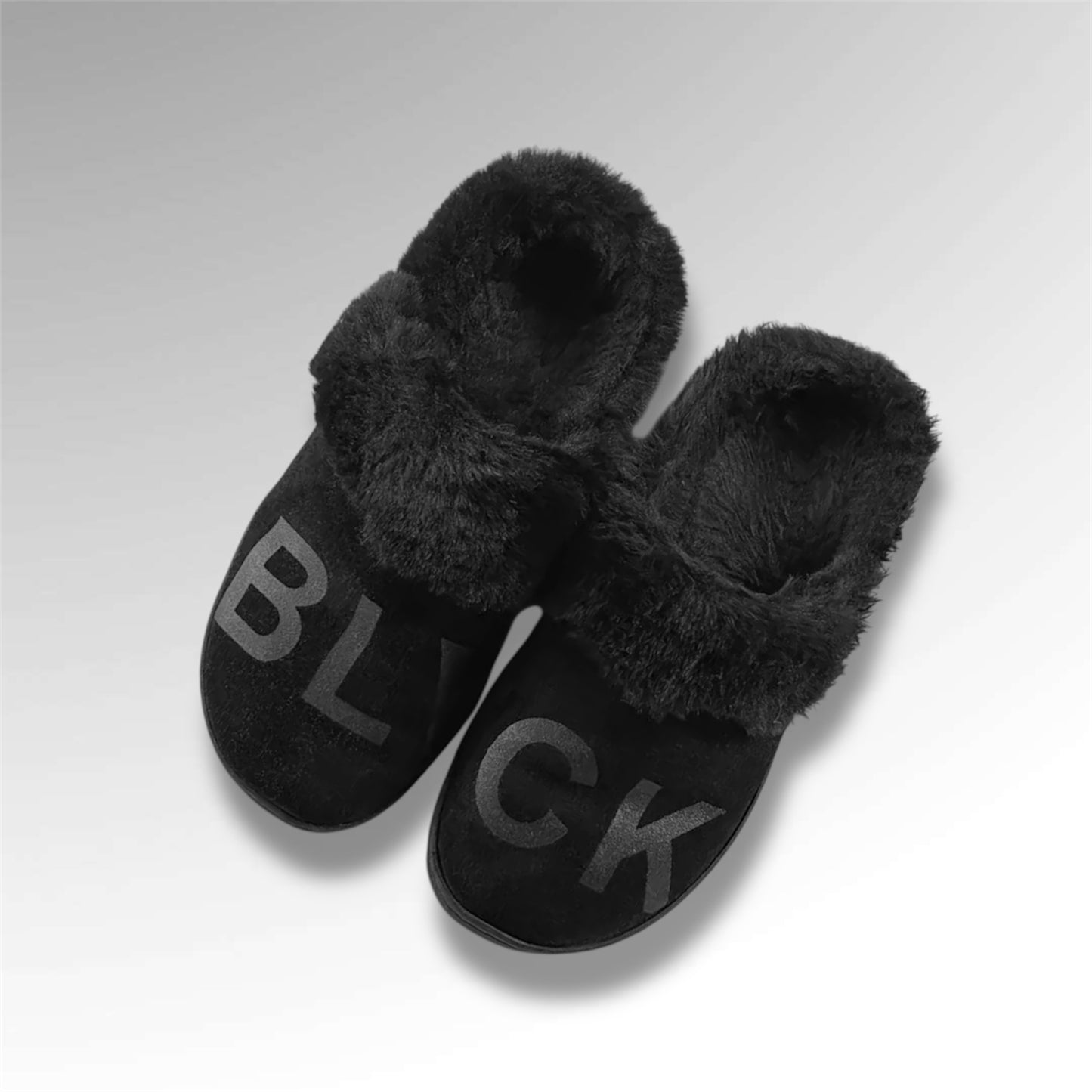 Pantoufles noir BLACK PARIS