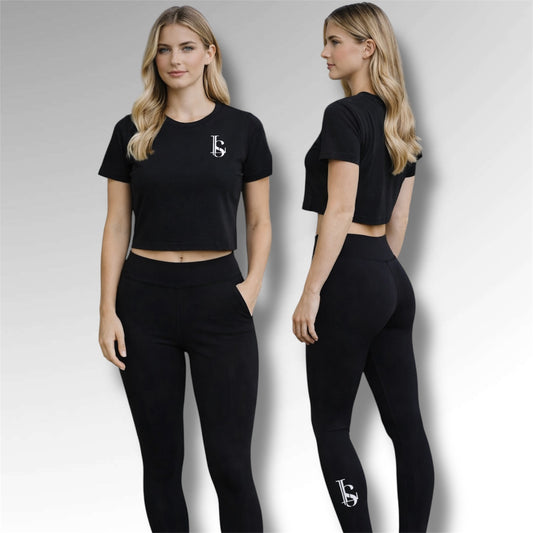 Ensemble Crop Legging Femme