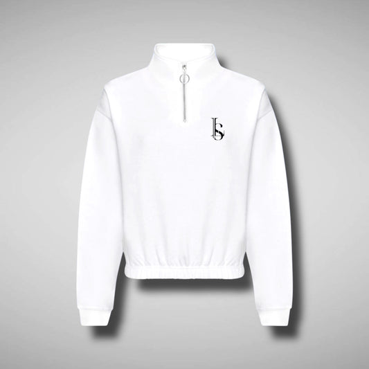 Sweat court col zippé